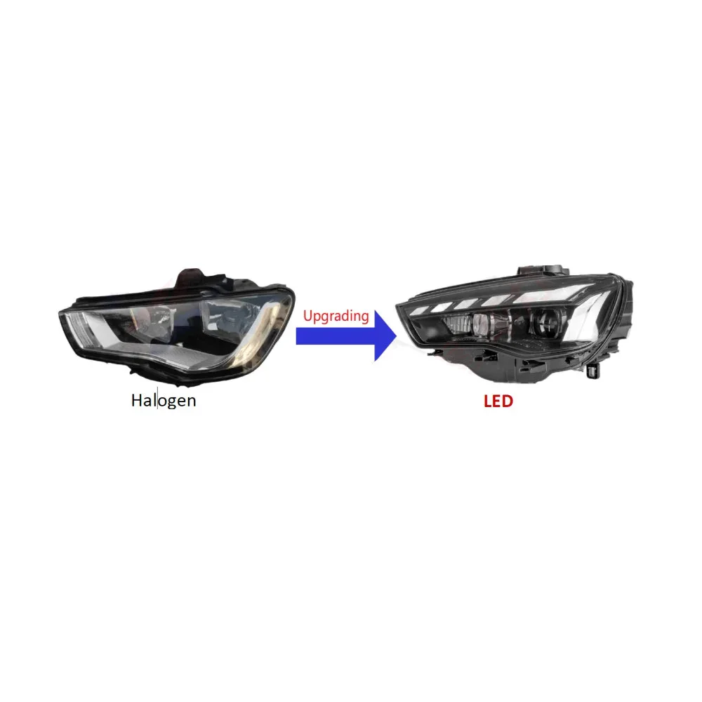 AUDI A3 FARA Nga Halogen ne LED