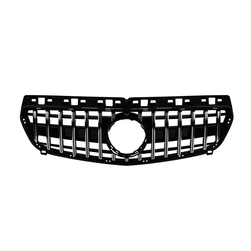 MERCEDES BENZ A CLASS W176 GRILL GT BLACK/CHROME 2013-2015